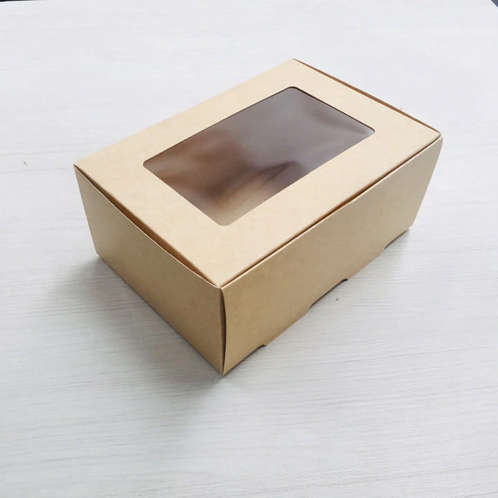 Caja kraft con ventana