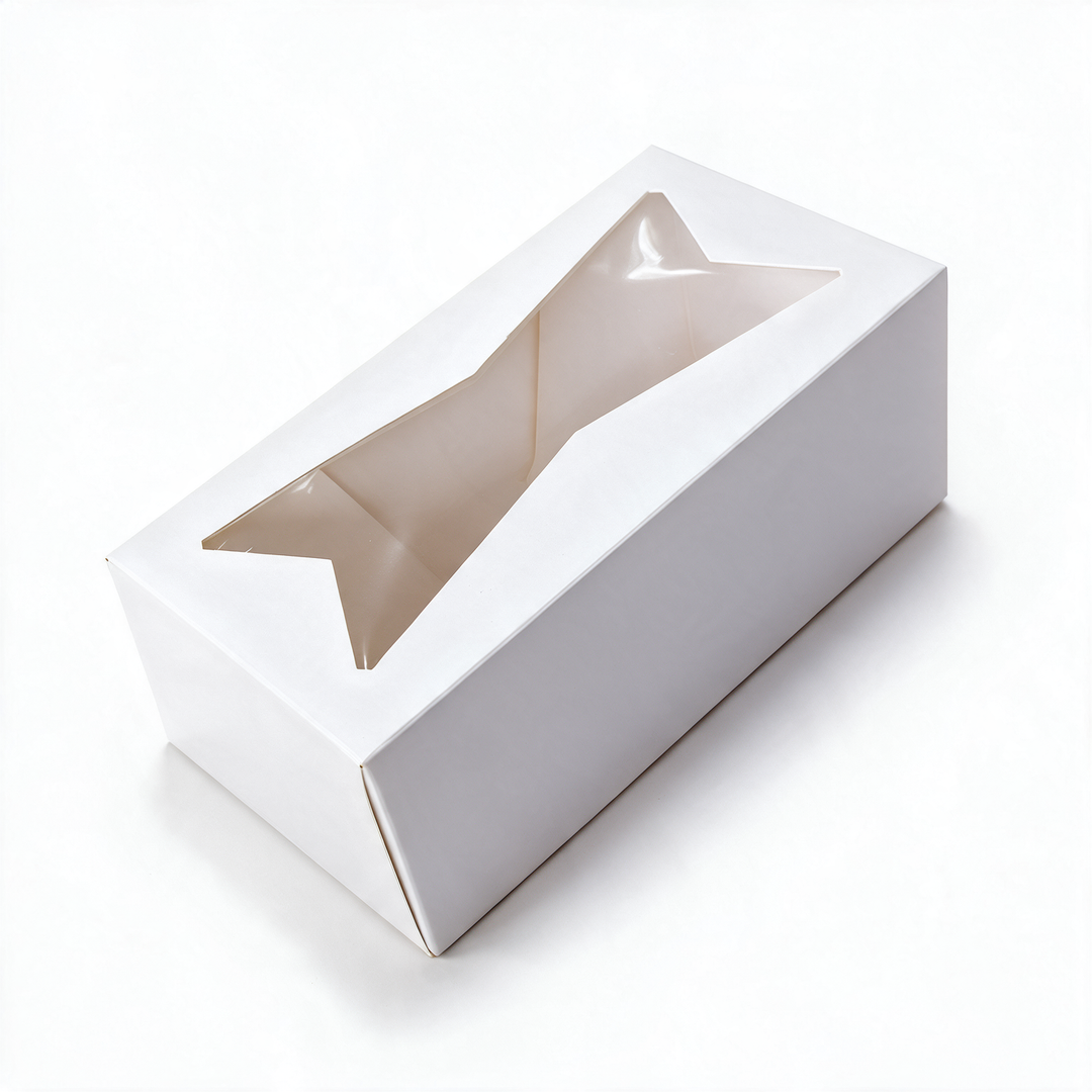 Caja blanca para donas 9x4x3 1/2"