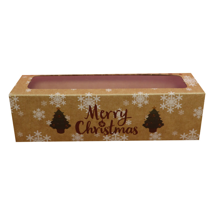 Caja kraft de navidad  18 x 5 x 5cm