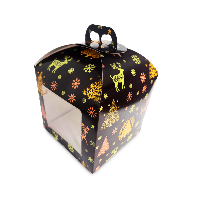 Caja navideña para paneton
