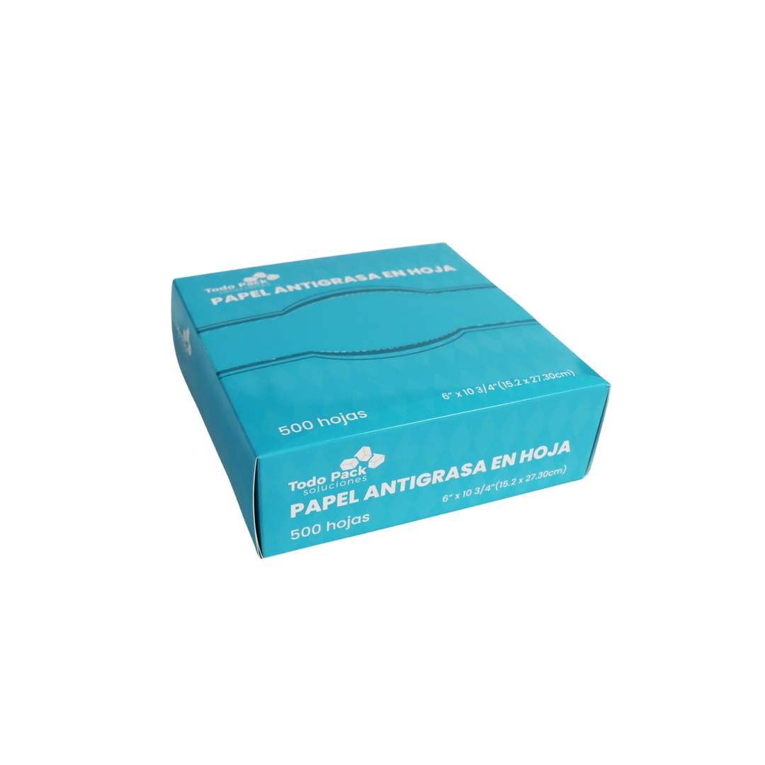 Papel antigrasa en hoja