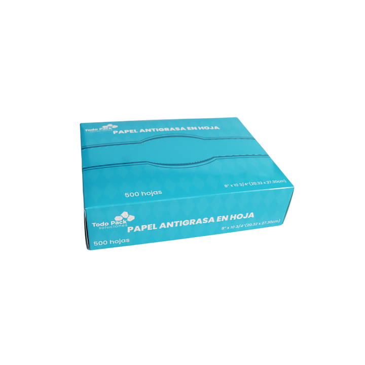 Papel antigrasa en hoja