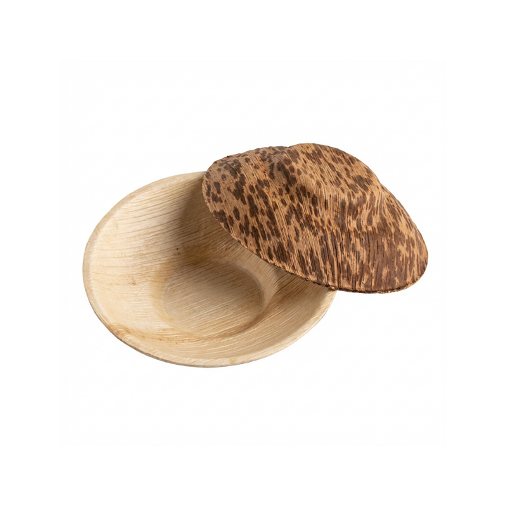 Plato redondo de bambú