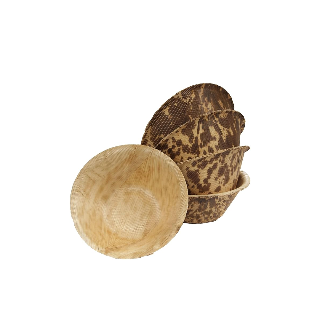 Plato redondo de bambú