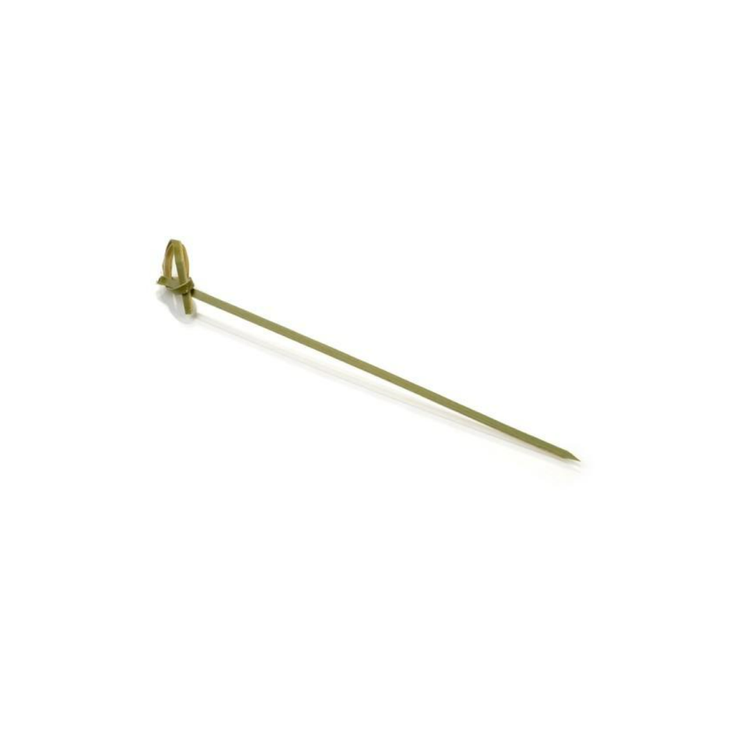 Brocheta de nudo de bambú