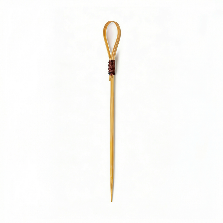Brocheta de bucle de bambú