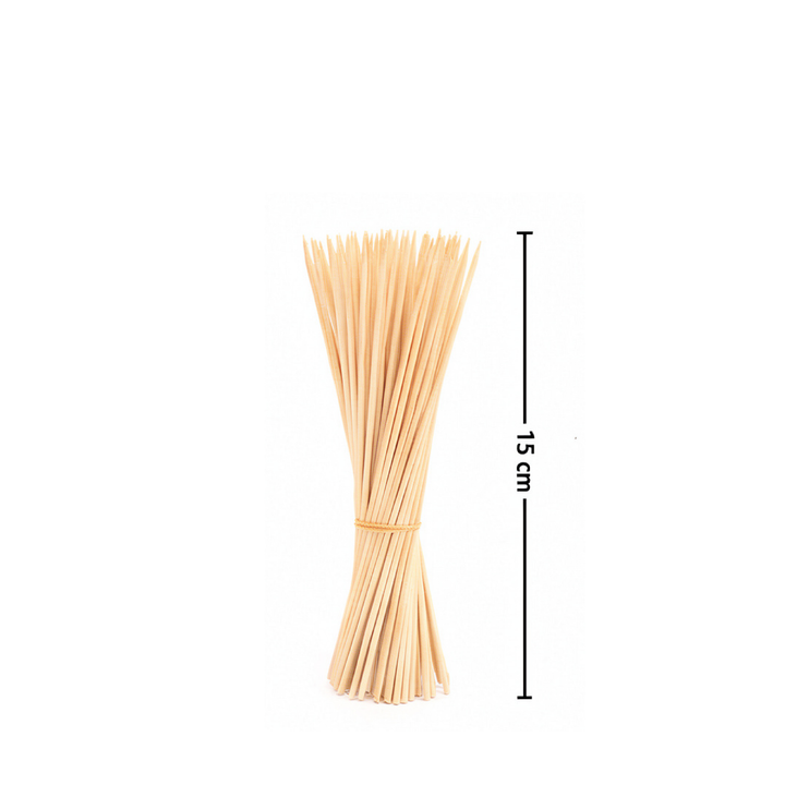 Brocheta para BBQ de bambú