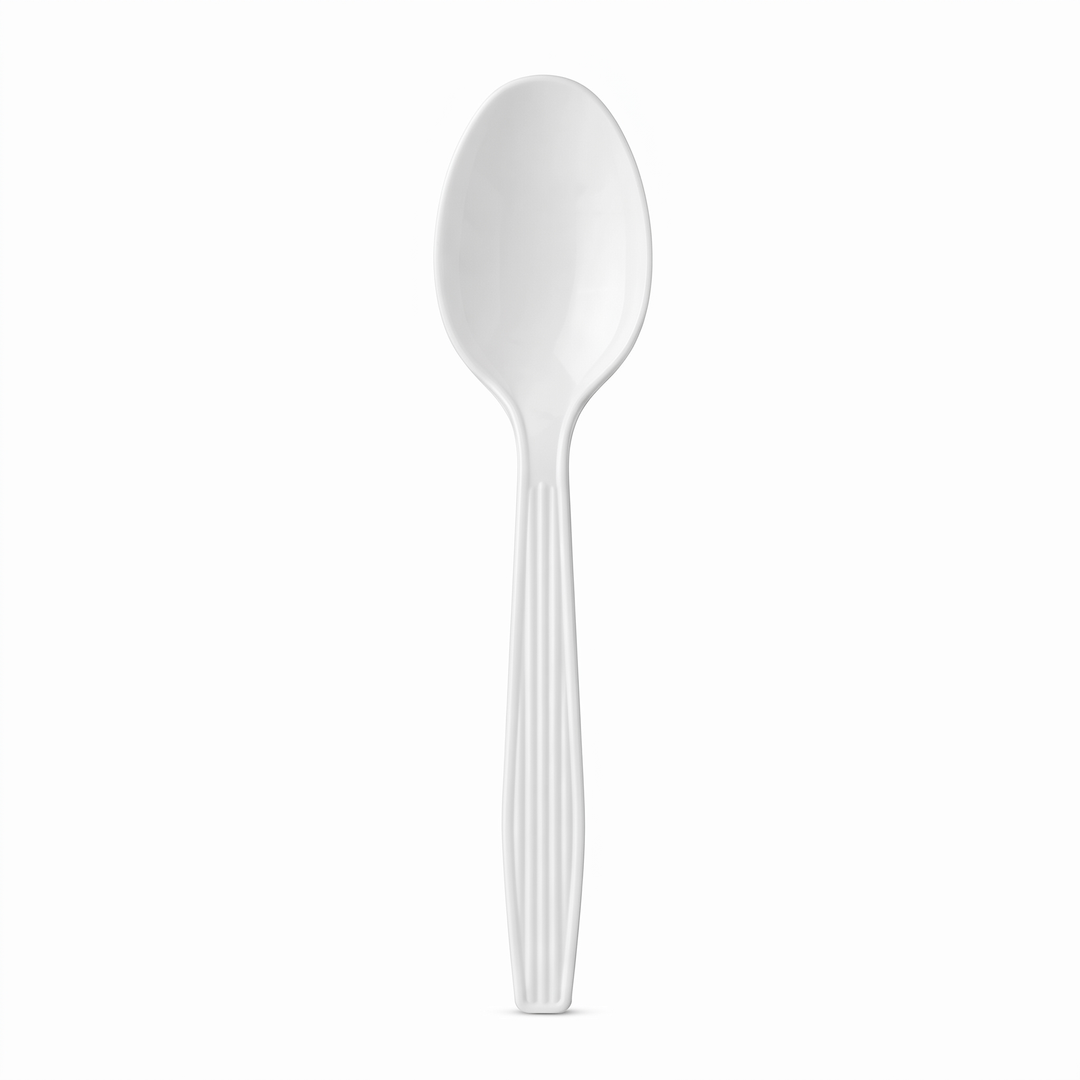 Cuchara sopera blanca 7"