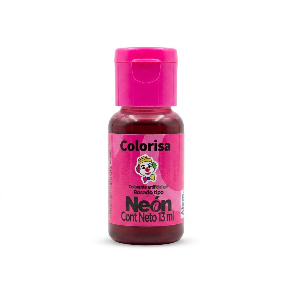 Colorante en gel artificial neón