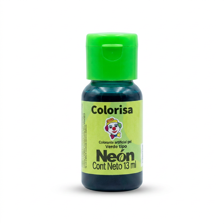 Colorante en gel artificial neón