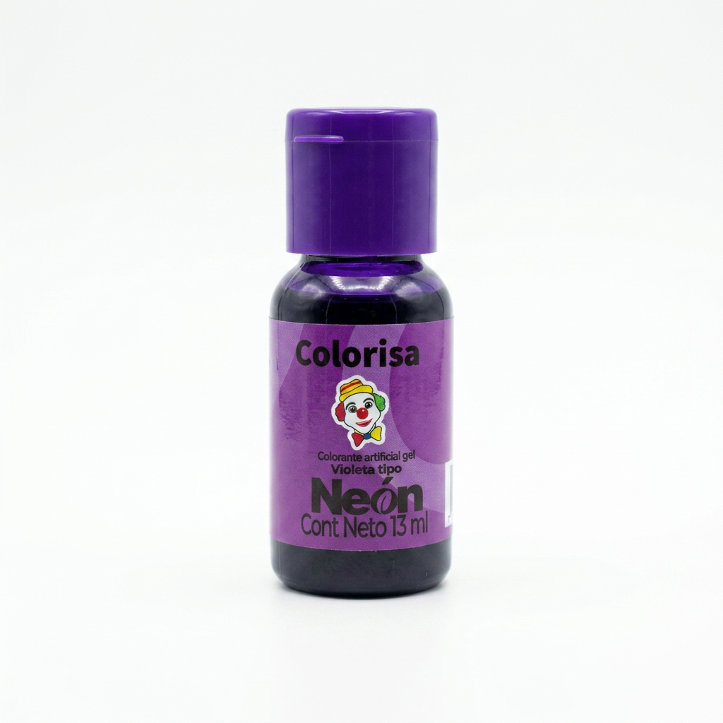 Colorante en gel artificial neón