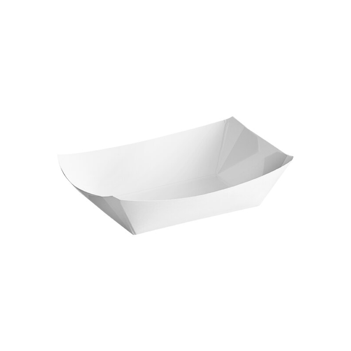 Bandeja de cartón blanca