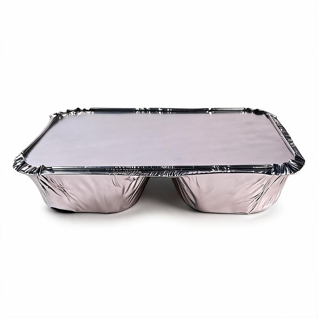 Molde de aluminio con tapa 3 divisiones