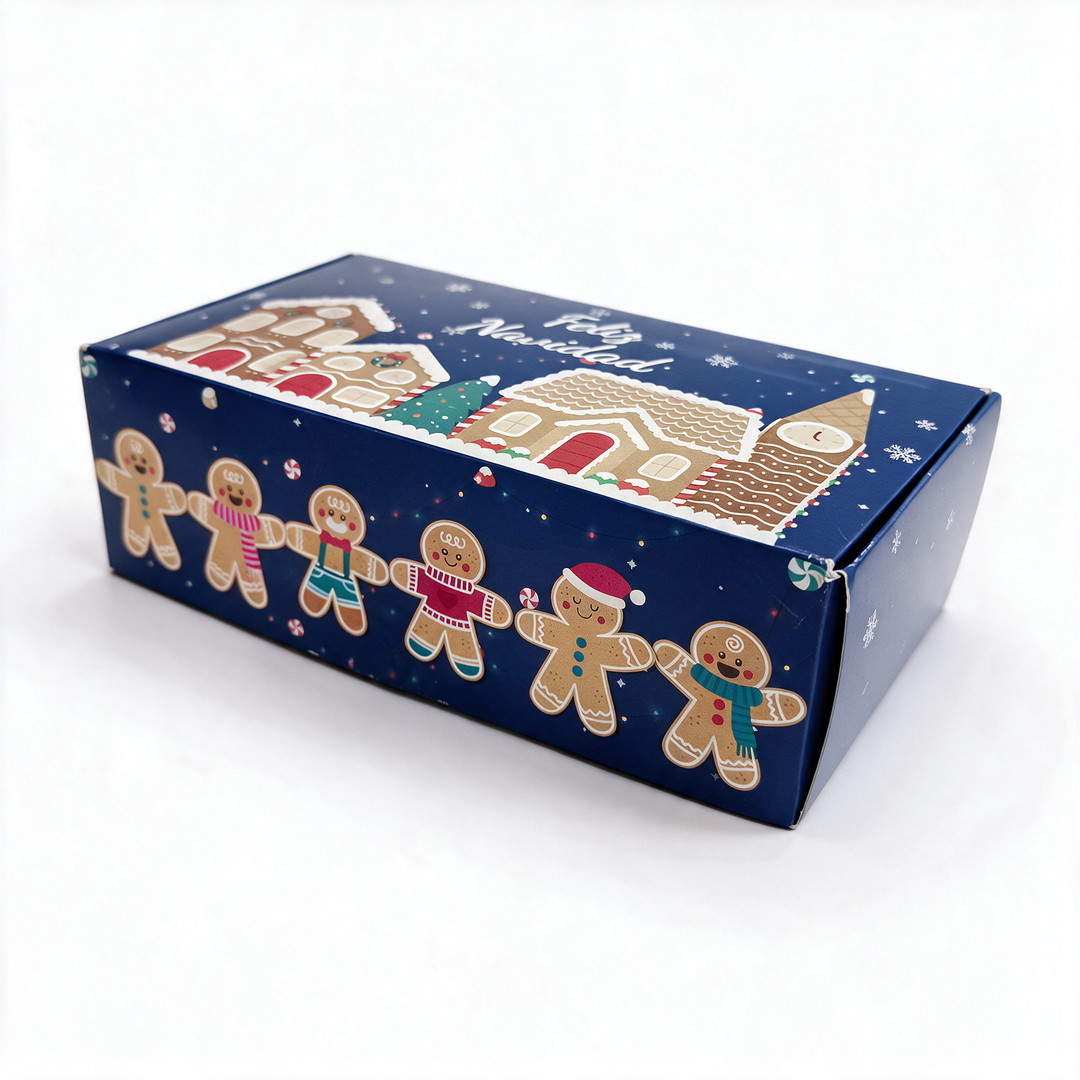 Caja de navidad azul 20.5 x 11.5 x 6.5 cm