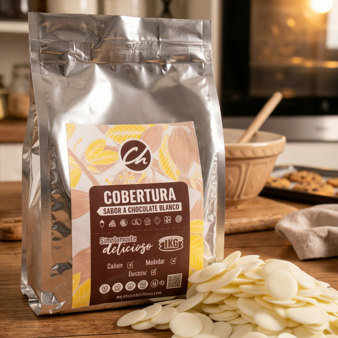 Cobertura sabor a chocolate blanco
