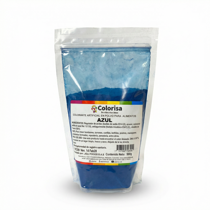 Colorante en polvo para alimentos 500 gr