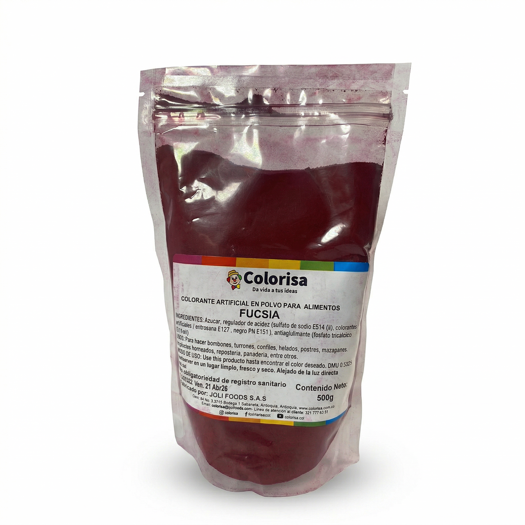 Colorante en polvo para alimentos 500 gr