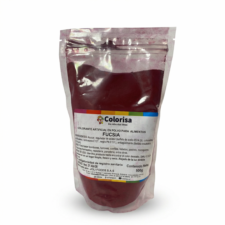 Colorante en polvo para alimentos 500 gr