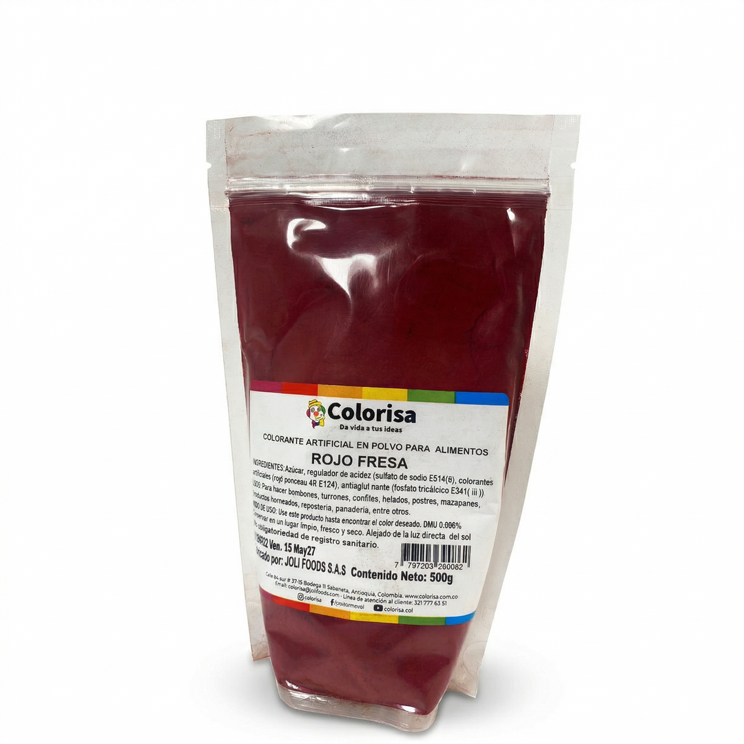 Colorante en polvo para alimentos 500 gr