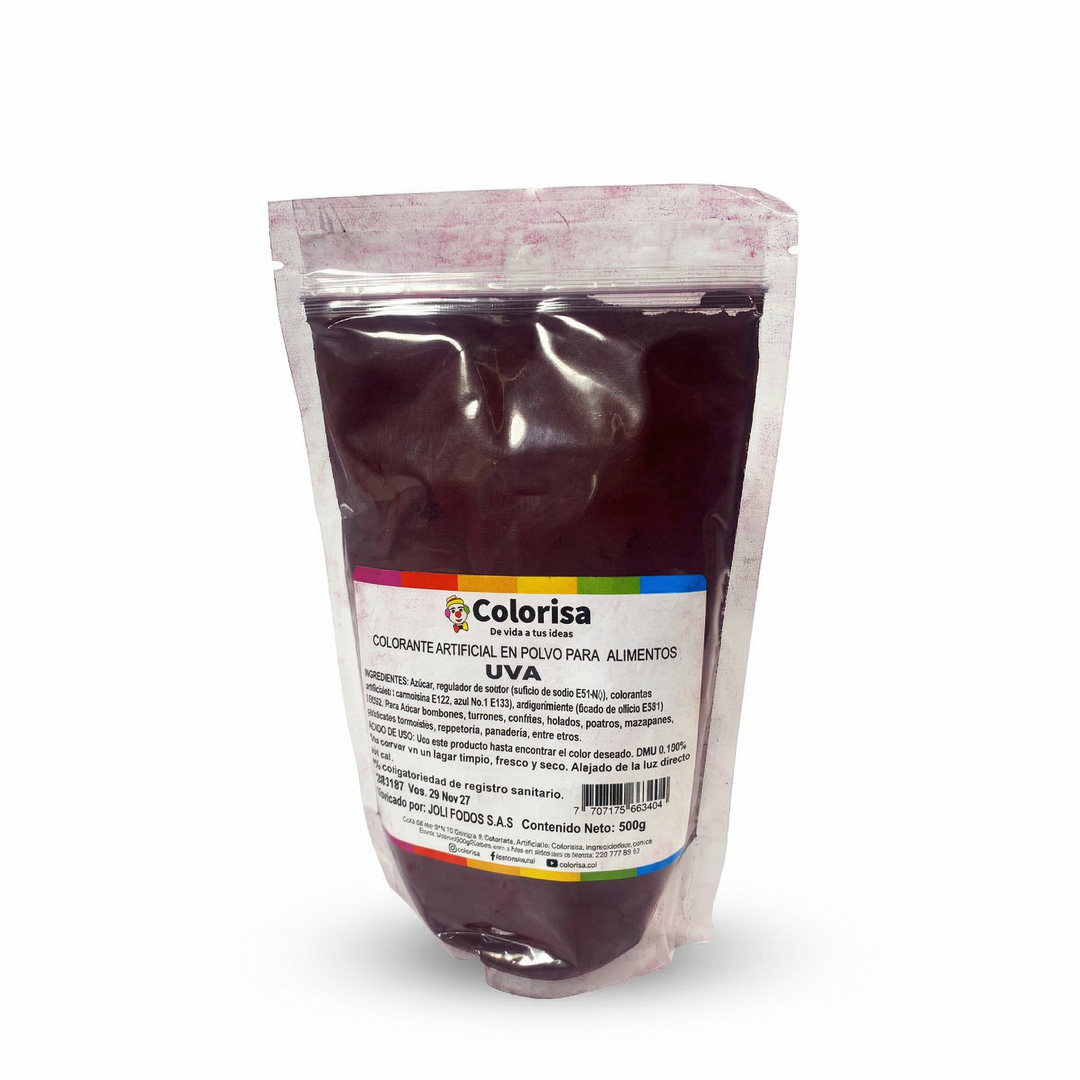 Colorante en polvo para alimentos 500 gr