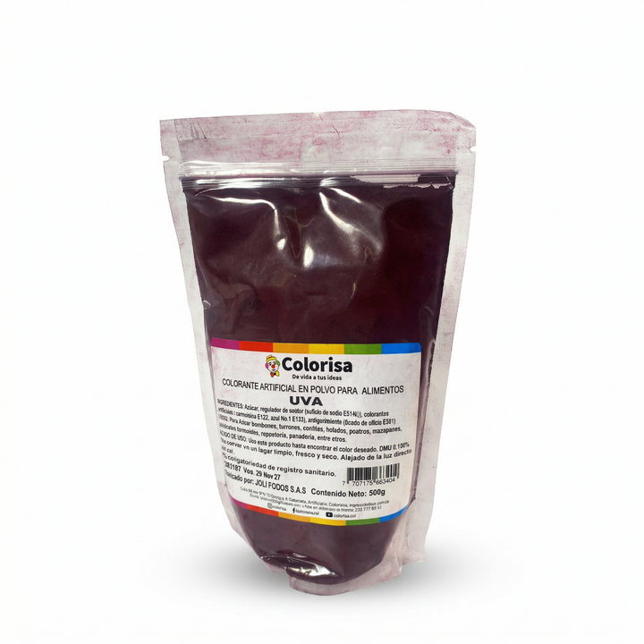 Colorante en polvo para alimentos 500 gr