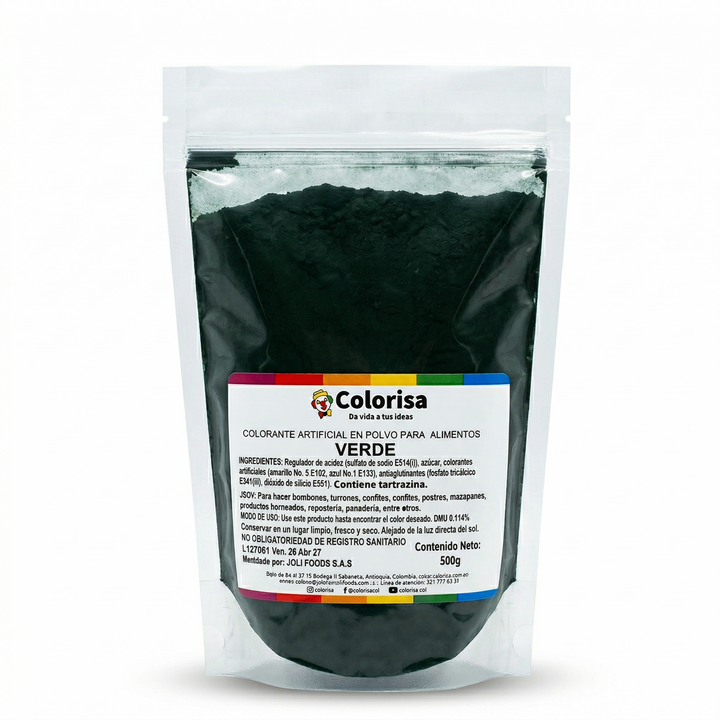 Colorante en polvo para alimentos 500 gr