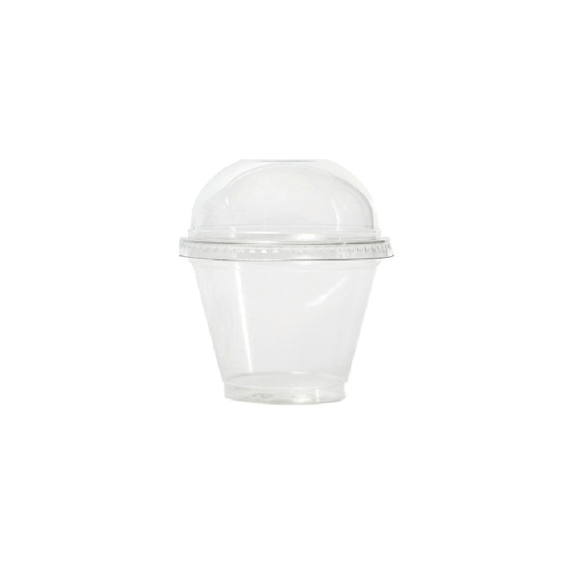 Vaso con tapa domo sin hueco