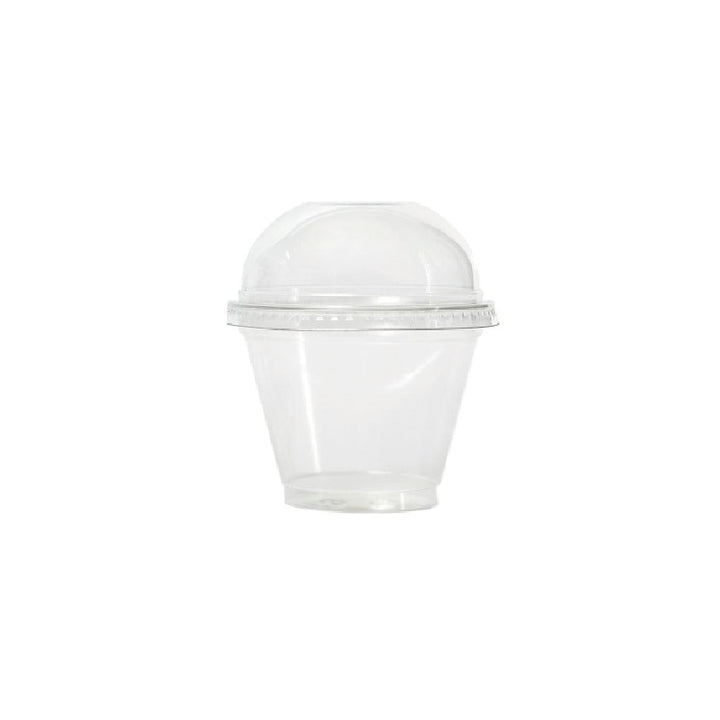 Vaso con tapa domo sin hueco