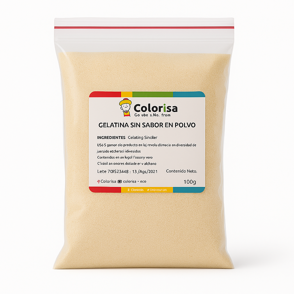 Gelatina sin sabor