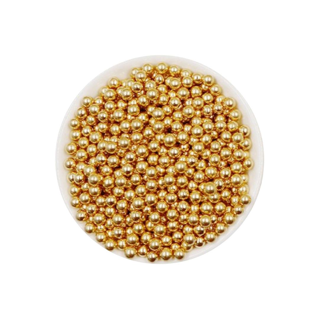 Perlas doradas de azúcar