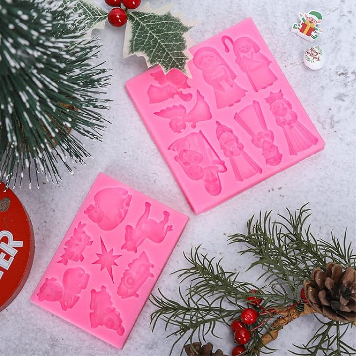 Molde de silicón de navidad