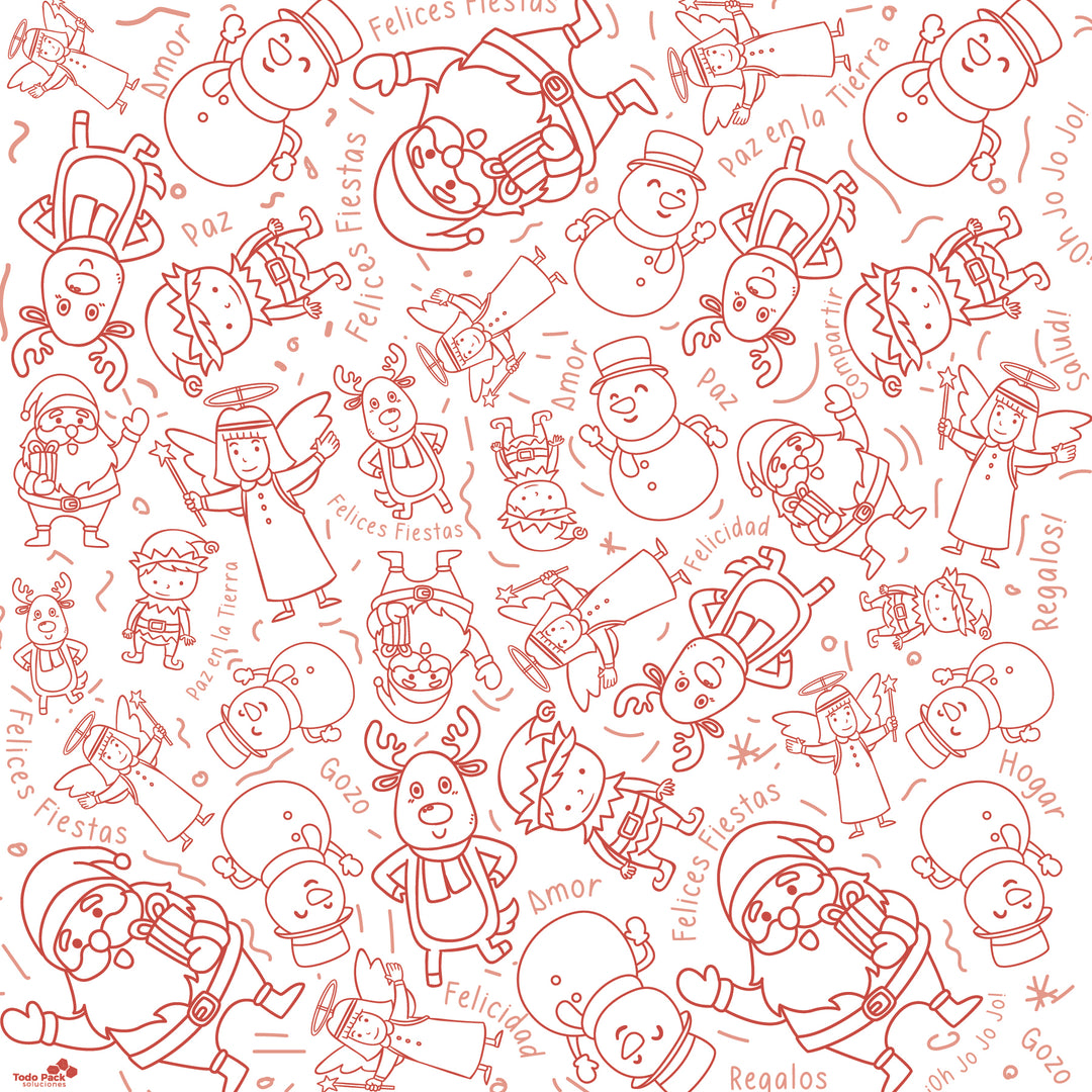 Papel Antigrasa de navidad 12x12"