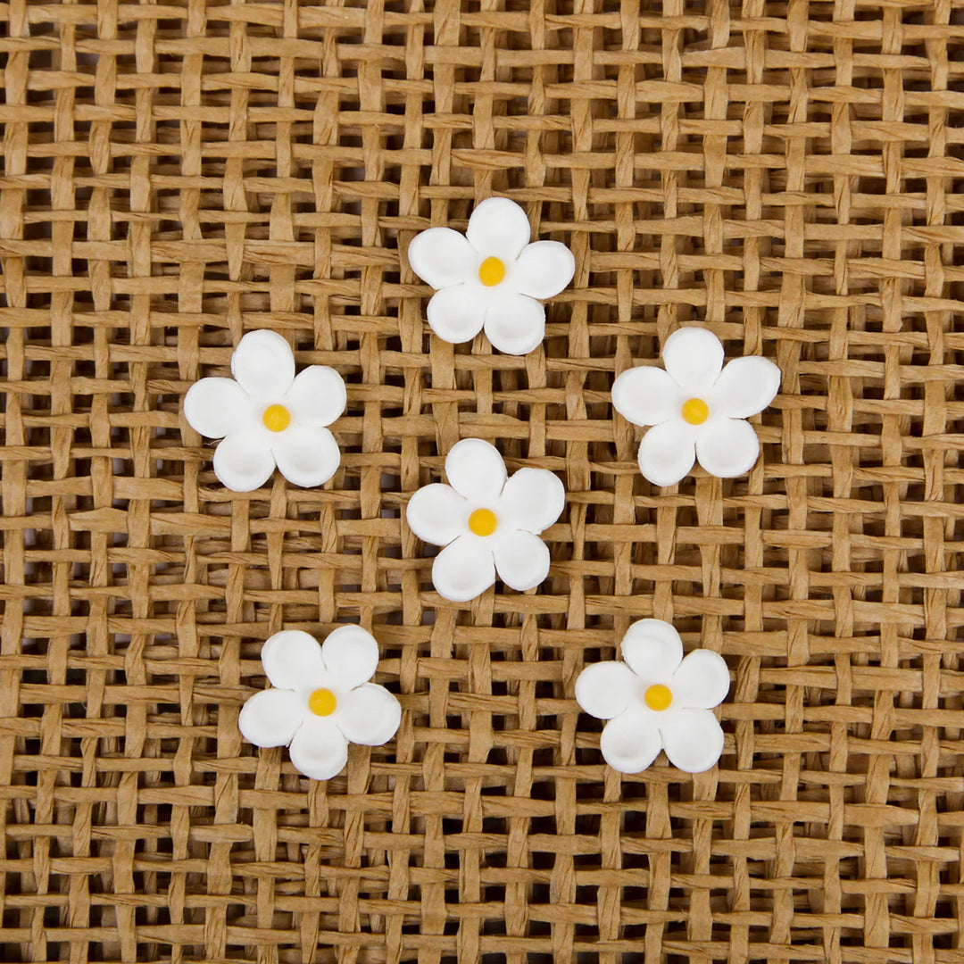 Flor decorativa Blossoms blancas de pasta de goma