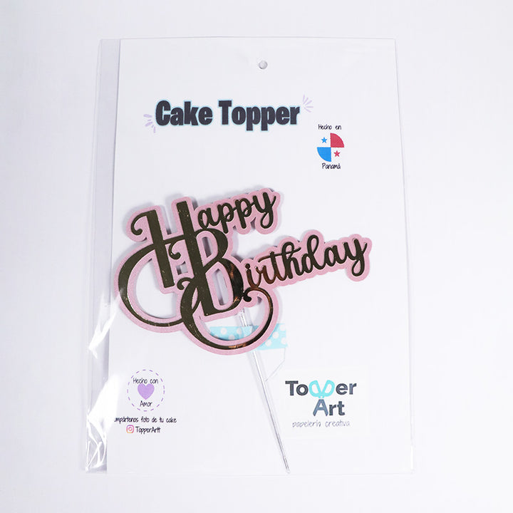 Topper happy birthday 2D
