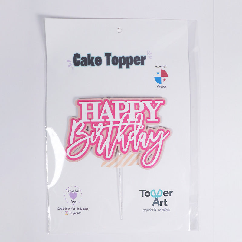 Topper happy birthday 2D