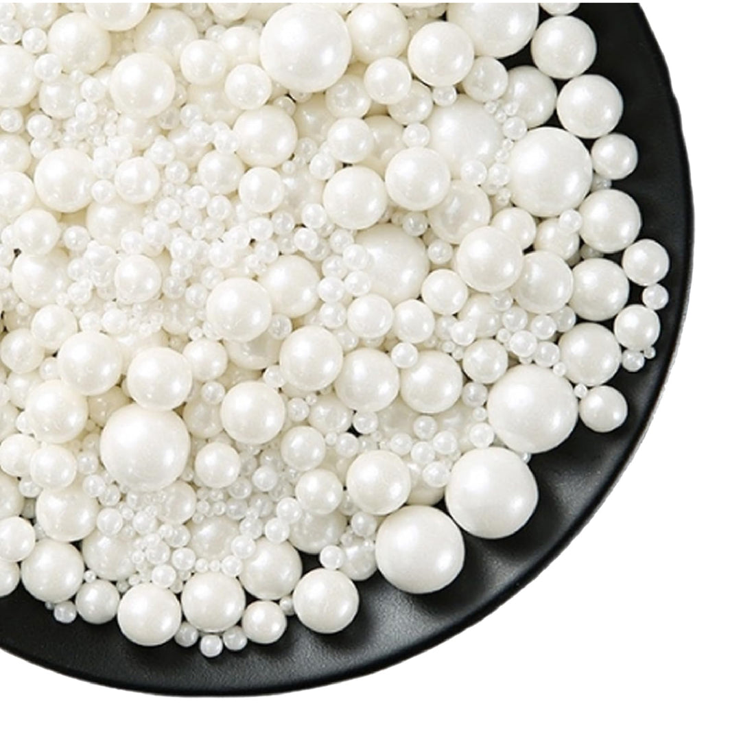 Perlas de azúcar blanco