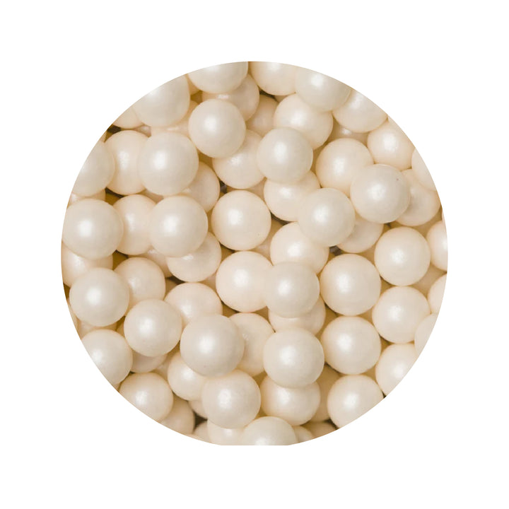Perlas de azúcar blancas