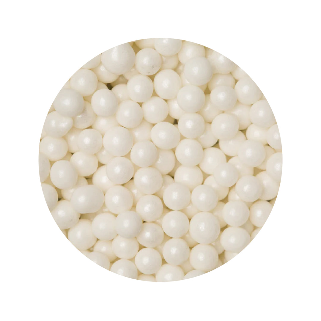 Perlas de azúcar blancas