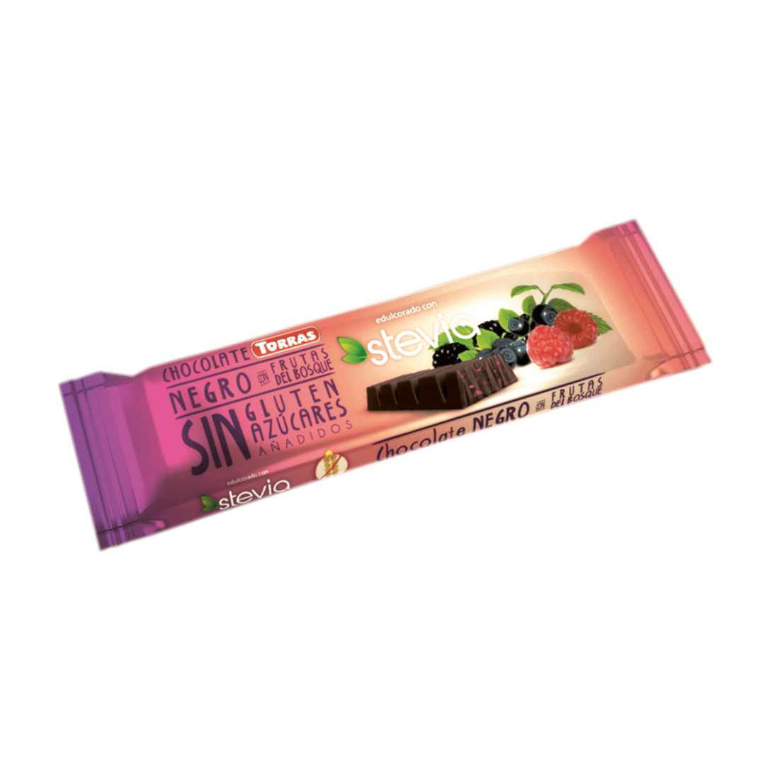 Chocolate negro con frutos del bosque torras®
