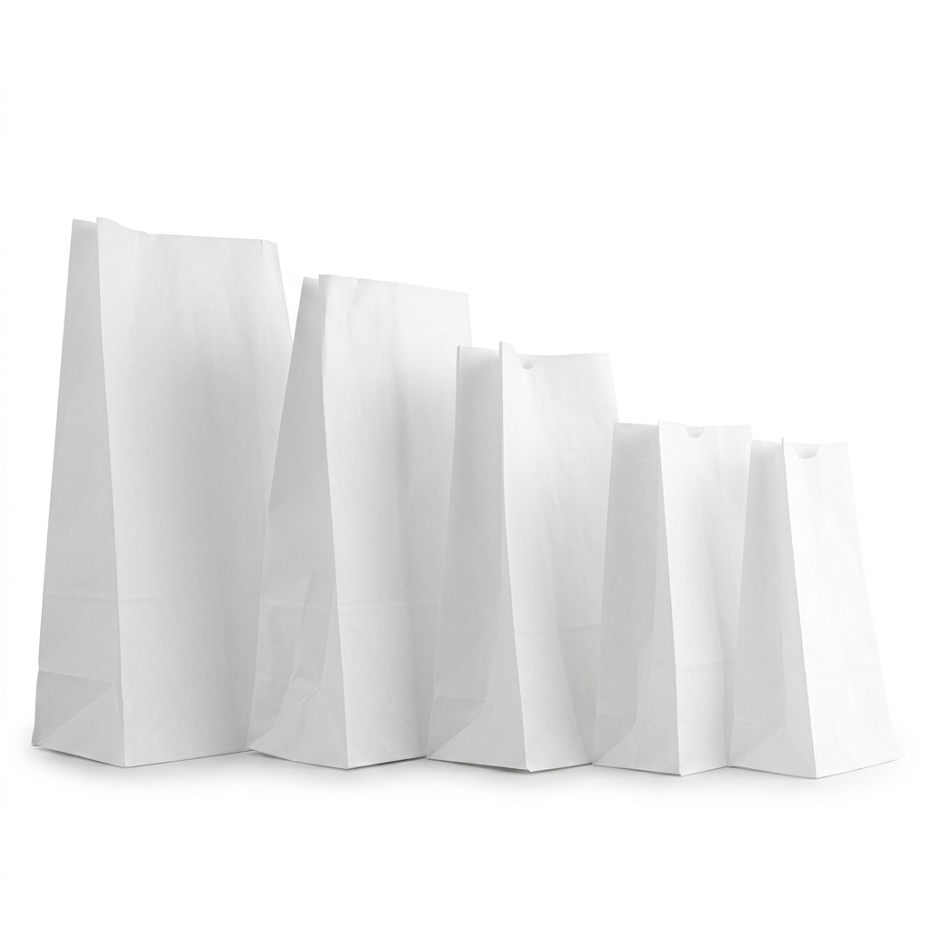 Bolsas de papel blancas