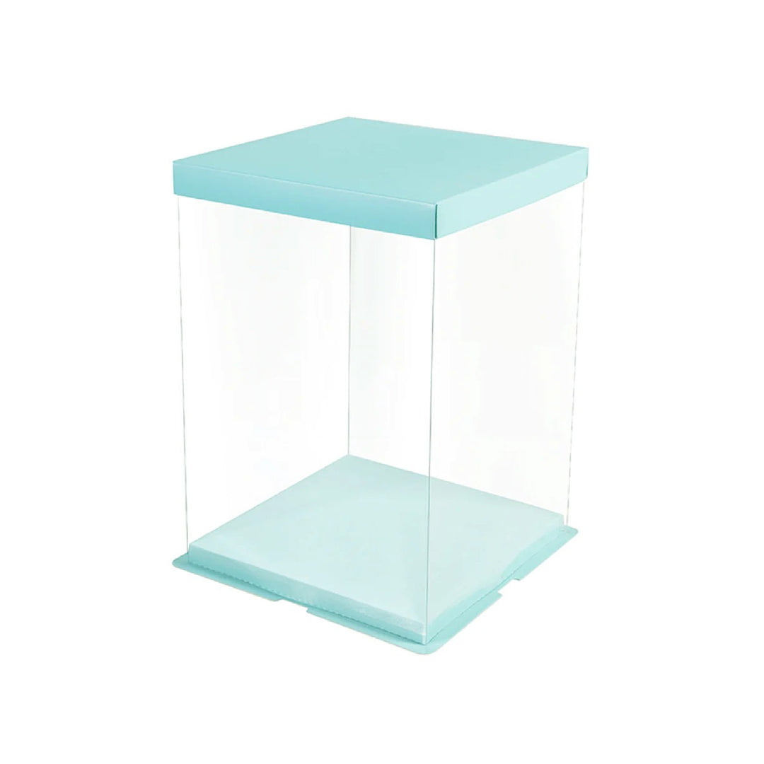 Caja transparente con base