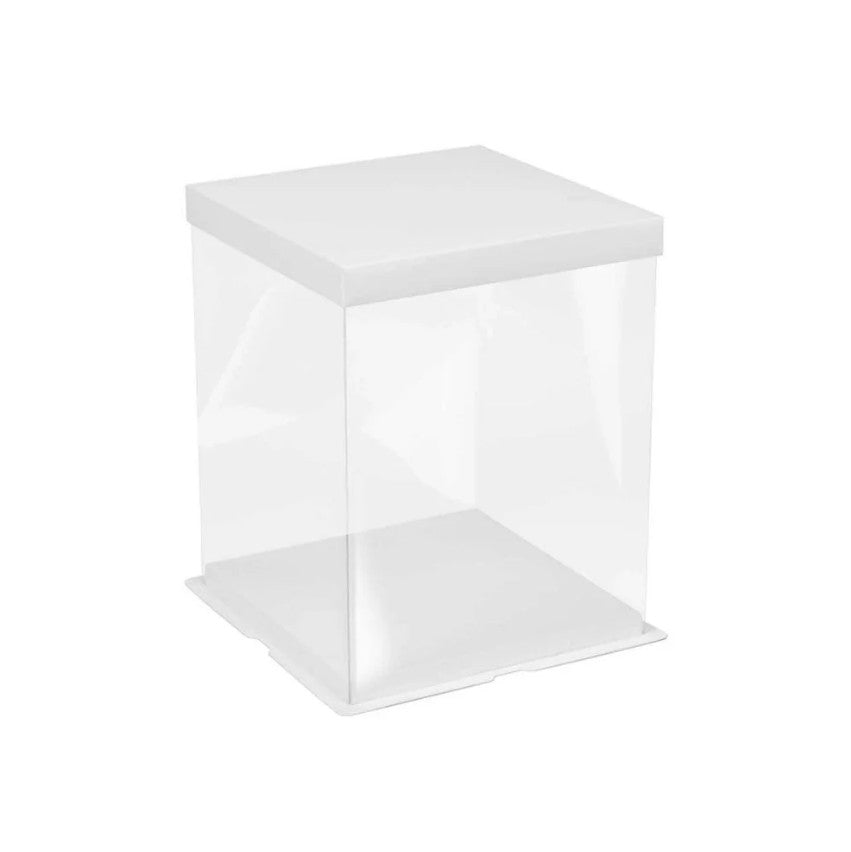 Caja transparente con base