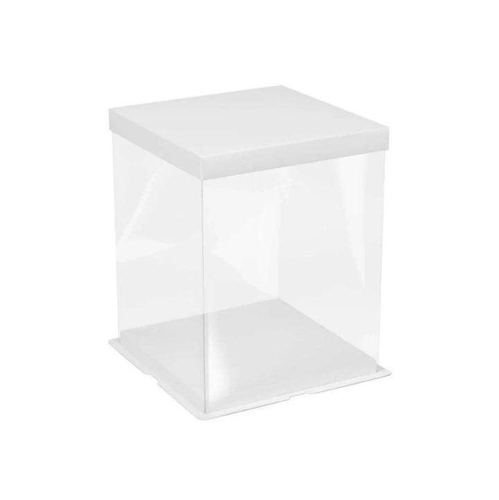 Caja transparente con base