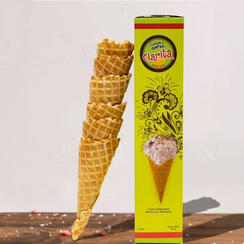 Conos waffles para helados