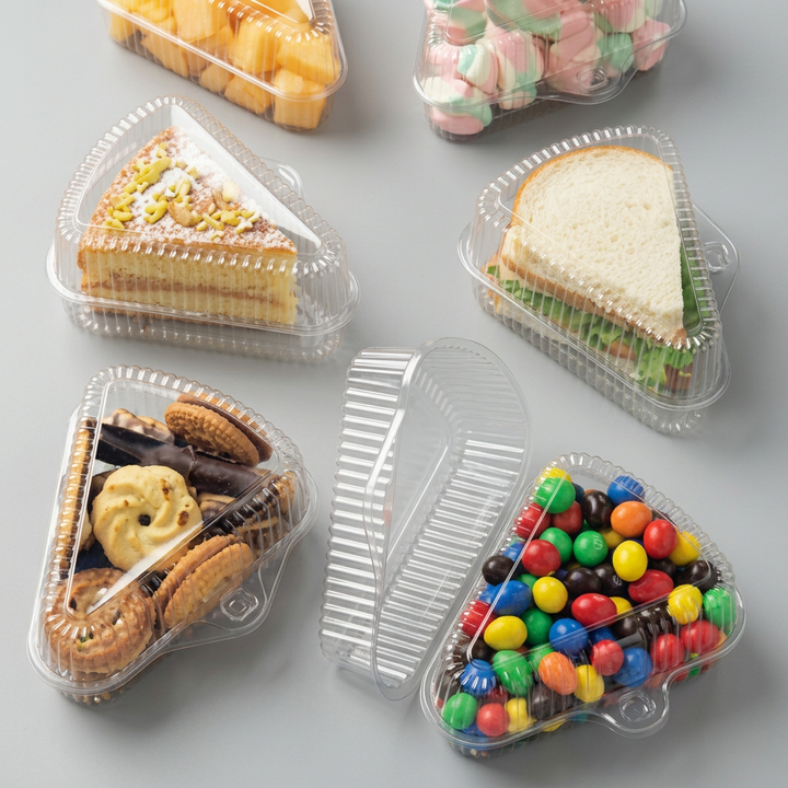 Envase triangular tapa alta 11cms x 7cms