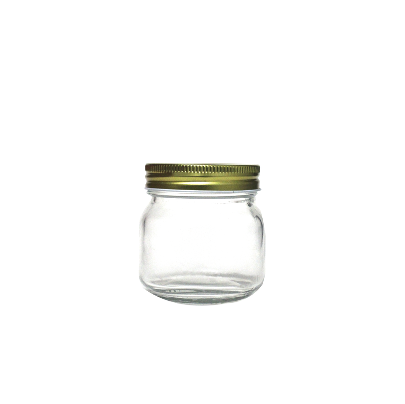 Frascos de vidrio multiuso Tapa Dorada (Mason Jars)