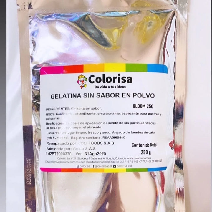 Gelatina sin sabor (2 presentación)