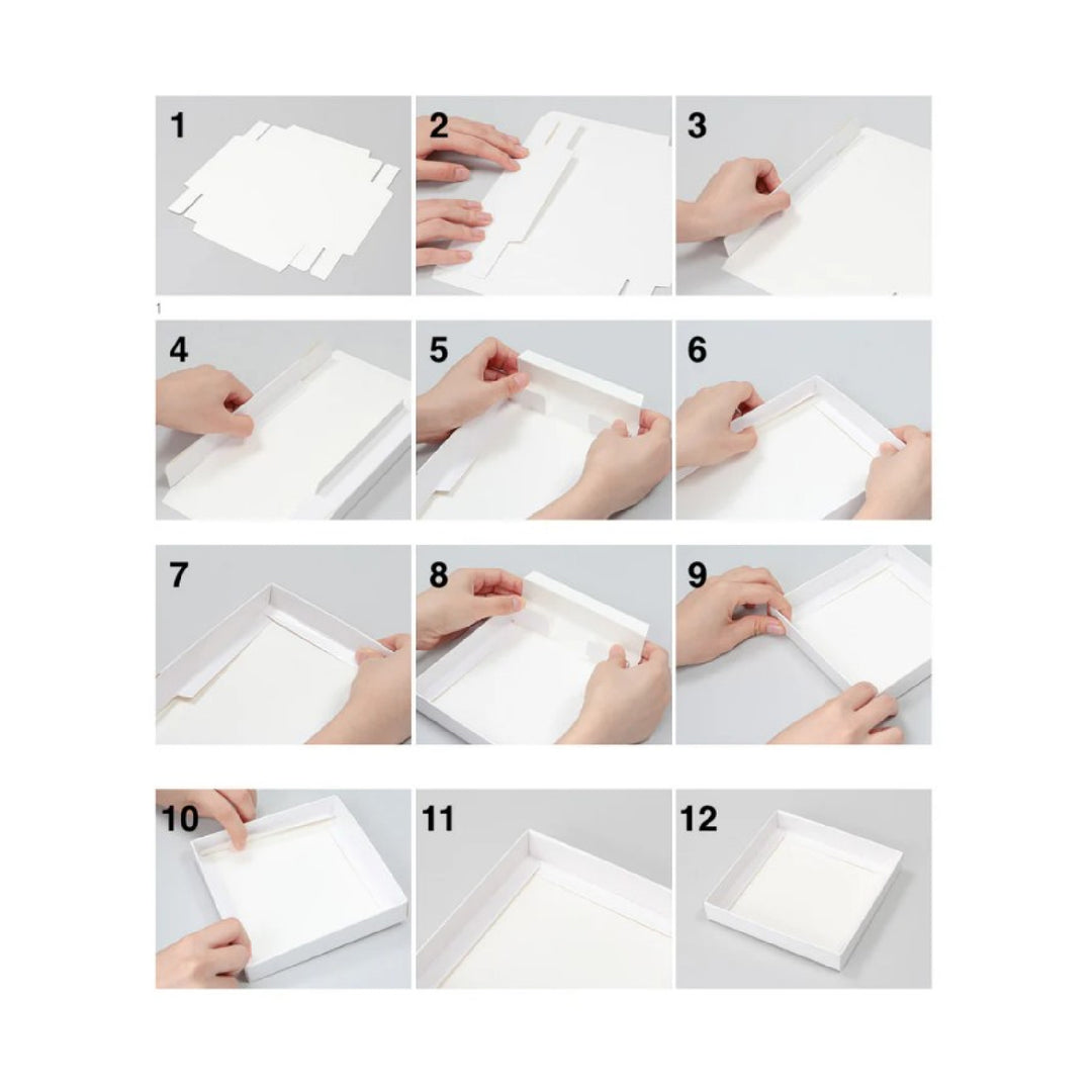 Caja transparente con base