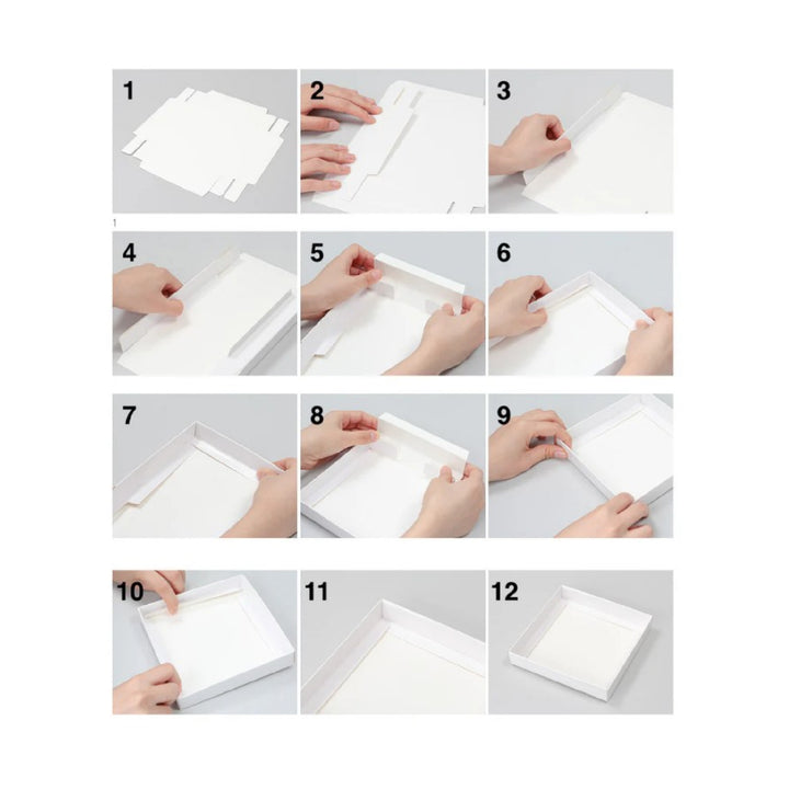 Caja transparente con base