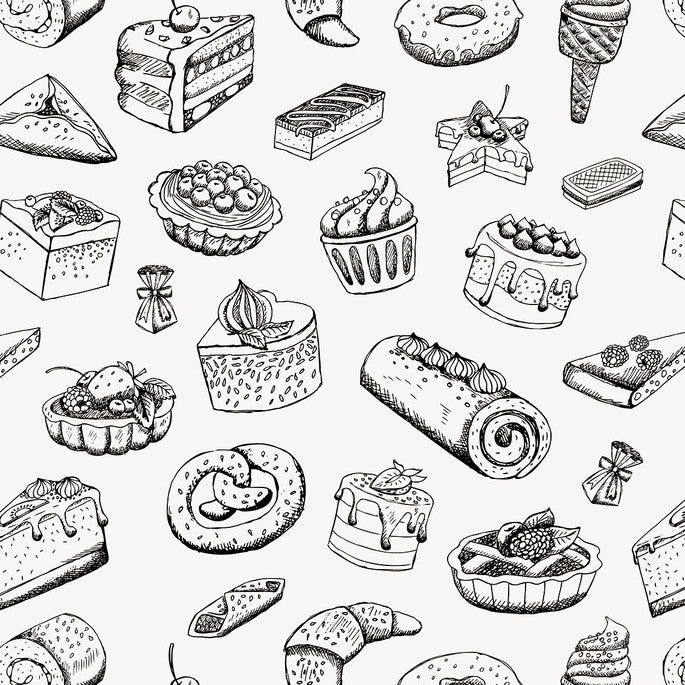 Papel Antigrasa diseño repostero 12x12"